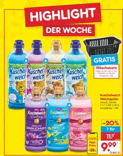 Netto Marken-Discount Kuschelweich Weichspüler Angebot