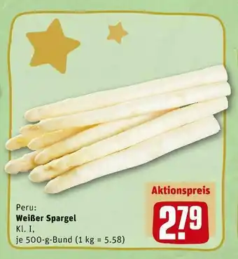 REWE Weißer spargel Angebot