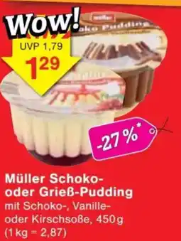 Jawoll Müller Schoko- oder Grieß-Pudding Angebot