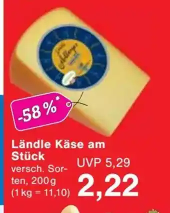 Jawoll Ländle Käse am Stück Angebot