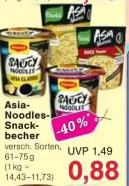 Jawoll Asia- Noodles- Snack- becher Angebot