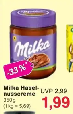 Jawoll Milka Hasel- nusscreme Angebot