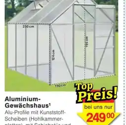 Jawoll Aluminium- Gewächshaus¹ Angebot