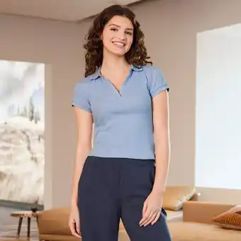 NKD Damen-Poloshirt mit Farbkanten Angebot