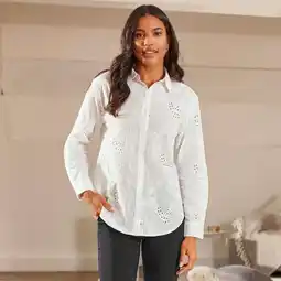 NKD Damen-Langarm-Bluse mit Stickerei Angebot