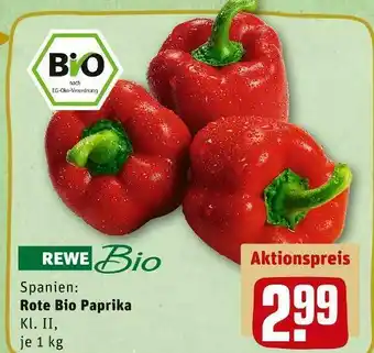 REWE Rewe bio rote bio paprika Angebot