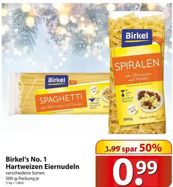 Famila Nord Ost Birkel‘s no. 1 hartweizen eiernudeln Angebot