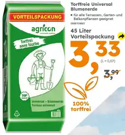 Globus Baumarkt Agrícon Torffreie Universal Blumenerde Angebot