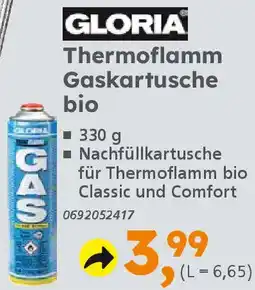 Globus Baumarkt GLORIA Thermoflamm Gaskartusche bio Angebot