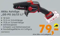 Globus Baumarkt Einhell Akku Astsäge „GE-PS 18/15 Li" Angebot