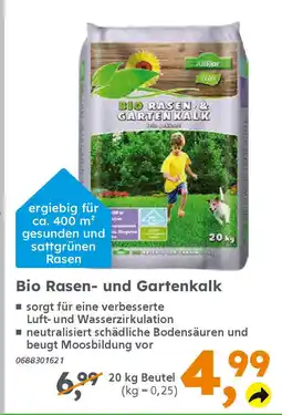 Globus Baumarkt Bio Rasen- und Gartenkalk Angebot