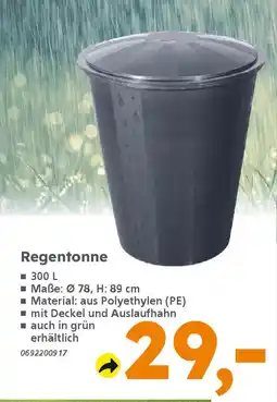 Globus Baumarkt Regentonne Angebot