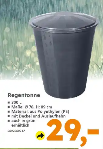 Globus Baumarkt Regentonne Angebot