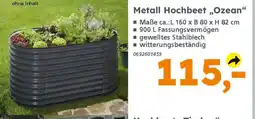 Globus Baumarkt Metall Hochbeet „Ozean" Angebot