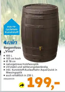 Globus Baumarkt 4rain Regenfass ,,Vino" Angebot