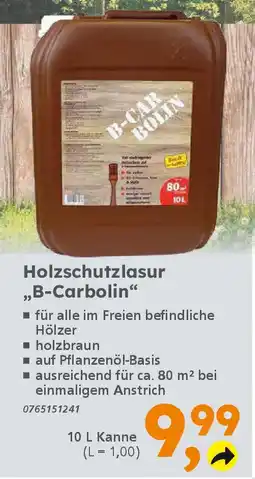 Globus Baumarkt Holzschutzlasur ,,B-Carbolin❝ Angebot