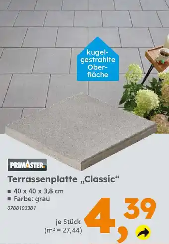 Globus Baumarkt PRIMASTER Terrassenplatte „Classic" Angebot