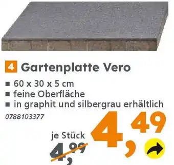 Globus Baumarkt Gartenplatte Vero Angebot