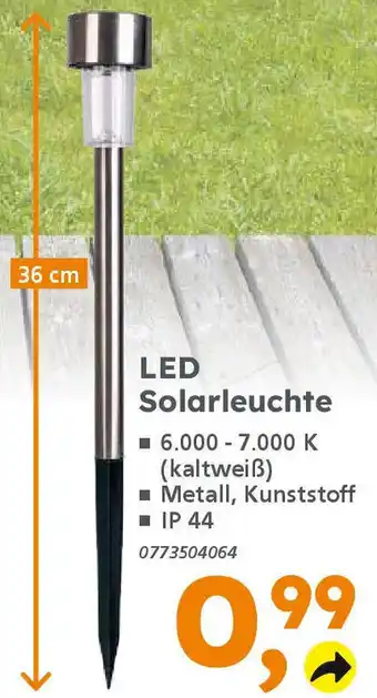 Globus Baumarkt LED Solarleuchte Angebot