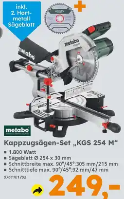 Globus Baumarkt Metabo Kappzugsägen-Set „KGS 254 M" Angebot