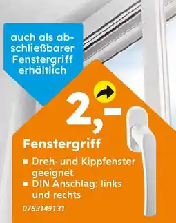 Globus Baumarkt Fenstergriff Angebot