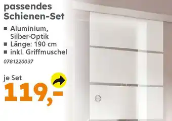 Globus Baumarkt passendes Schienen-Set Angebot