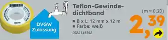 Globus Baumarkt Teflon-Gewindedichtband Angebot