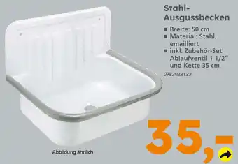 Globus Baumarkt Stahl Ausgussbecken Angebot