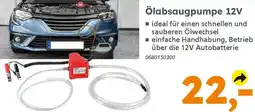 Globus Baumarkt Ölabsaugpumpe 12V Angebot