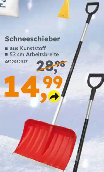 Globus Baumarkt Schneeschieber Angebot