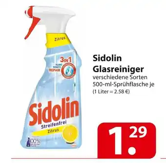 Famila Nord Ost Sidolin glasreiniger Angebot