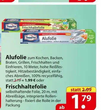 Famila Nord Ost Toppits alufolie oder frischhaltefolie Angebot