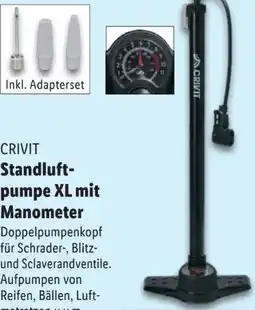 Lidl Crivit Standluftpumpe XL Angebot