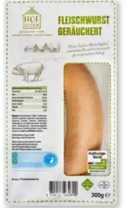 Scheck-in-Center Hofglück Fleischwurst Geräuchert Angebot