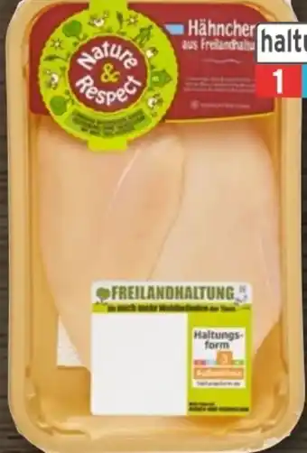 REWE Center Nature & Respect Freiland Hähnchen-Brustfilet Angebot