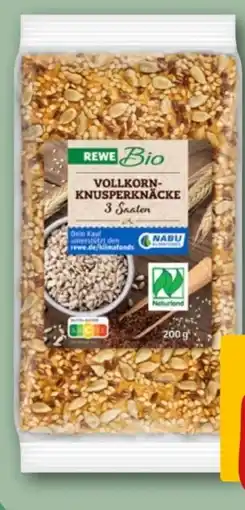 REWE Center Rewe Bio Vollkorn Knusperknäcke Angebot