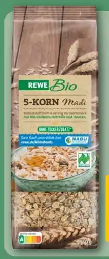 REWE Center Rewe Bio 5 Korn Müsli Angebot