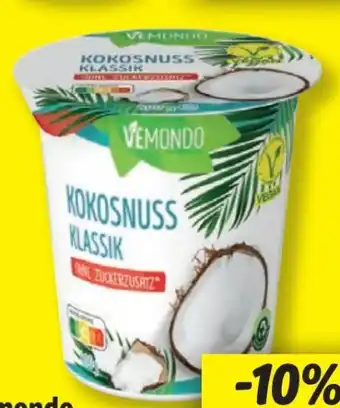 Lidl Vemondo Kokosnuss Natur Vegan Angebot