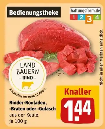 REWE Metzgerei Landbauern Rinder-Rouladen Angebot