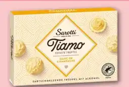 REWE Center Sarotti Tiamo Feinste Trüffel Pralinen Marc de Champagne Angebot