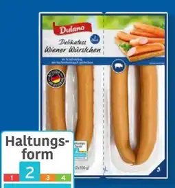 Lidl Dulano Delikatess Wiener Würstchen Angebot