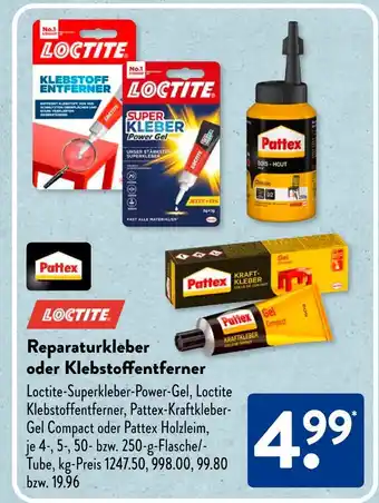 Aldi Süd Loctite reparaturkleber oder klebstoffentferner Angebot