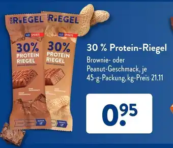 Aldi Süd Aldi sports brownie-geschmack oder peanut-geschmack Angebot