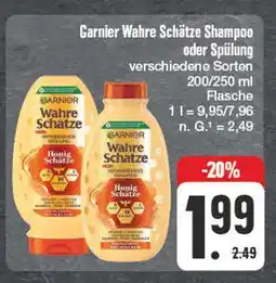 Edeka Garnier wahre schätze shampoo oder spülung Angebot