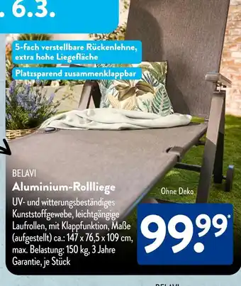 Aldi Süd Belavi aluminium-rolliege Angebot