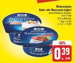 Edeka Weihenstephan rahm- oder mascarpone joghurt Angebot