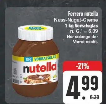 Edeka Ferrero nutella Angebot