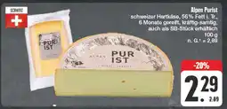 Edeka Alpen purist hartkäse Angebot