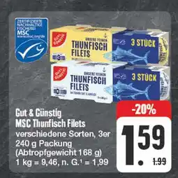 Edeka Gut & günstig msc thunfisch filets Angebot