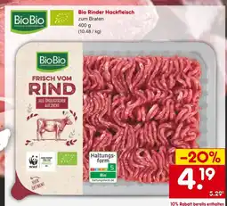 Netto Marken-Discount Biobio bio rinder hackfleisch Angebot